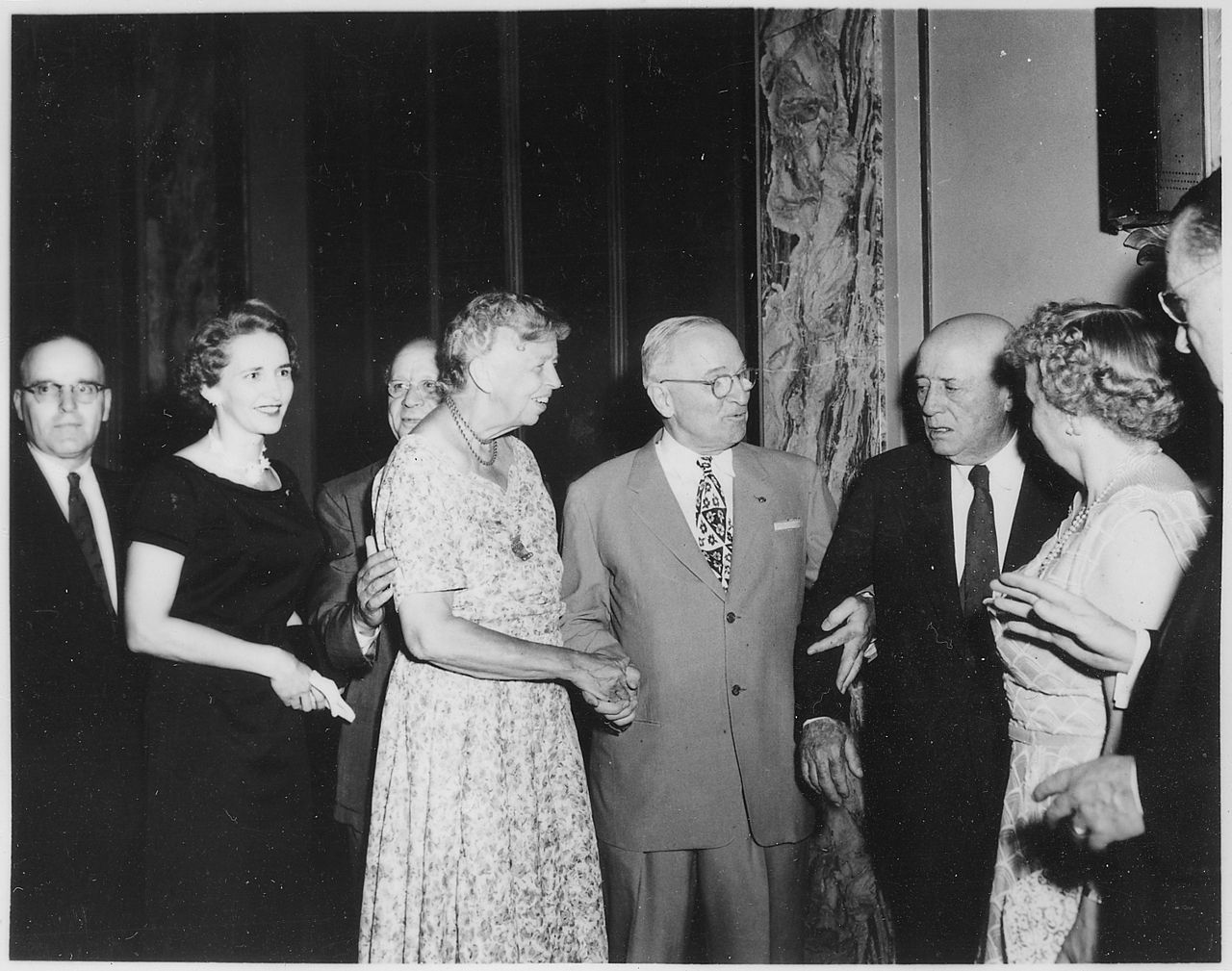 Harry Truman and Eleanor Roosevelt