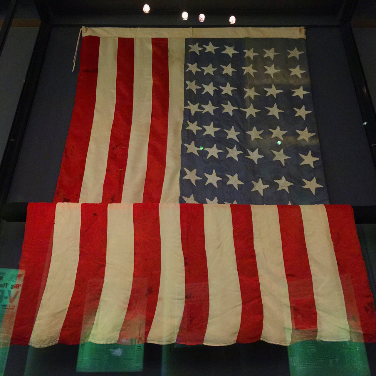 US Flag sewn by POW 