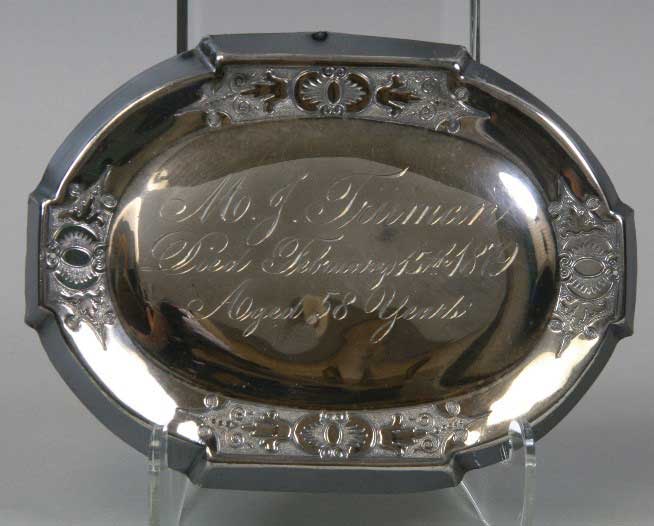 Mary Jane Holmes Truman’s Casket Name Plate
