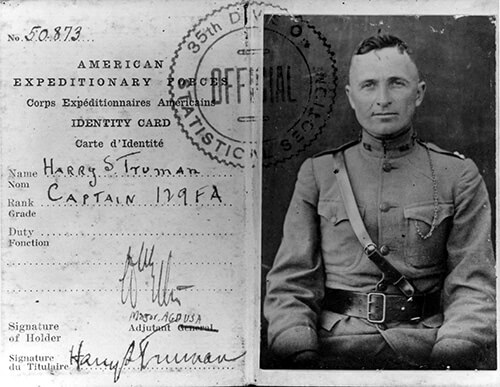 Truman's Military ID Card